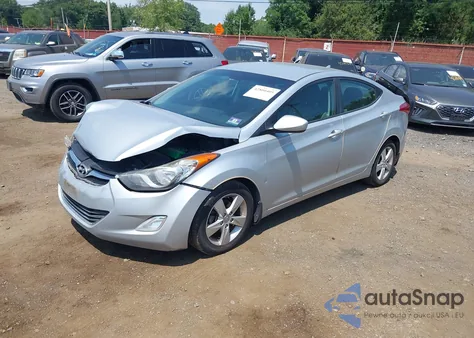 2013 Hyundai Elantra Gls из США, поврежденный, VIN 5NPDH4AE6DH250914